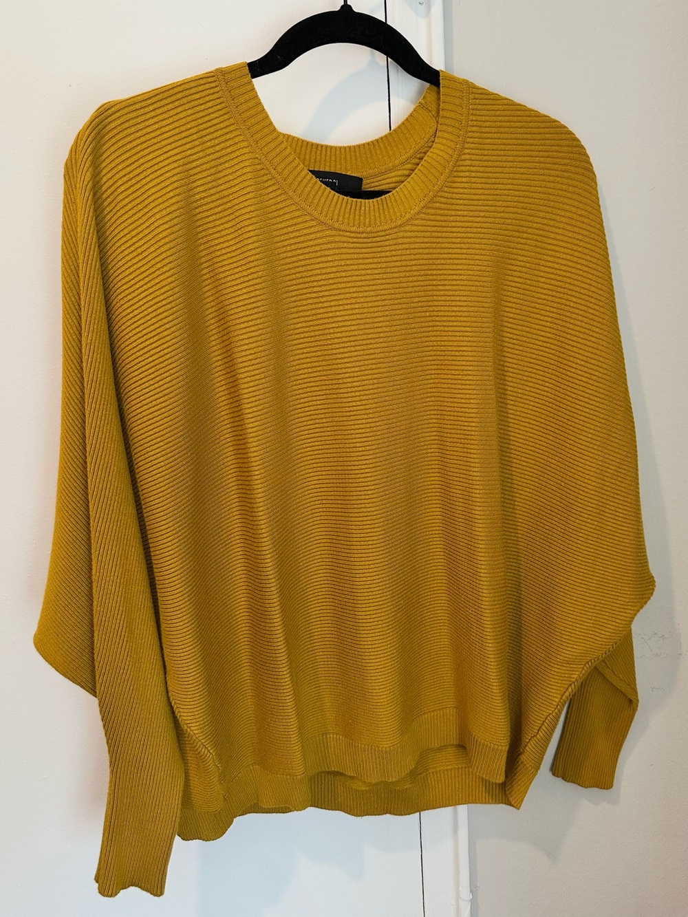 Forever 21 Mustard Ribbed Sweater, Size L